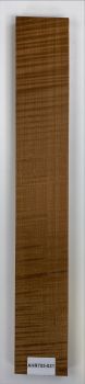 Neck Sycamore / European Maple, Unique Piece #021, curly, roasted "Choco"  715x110x25mm